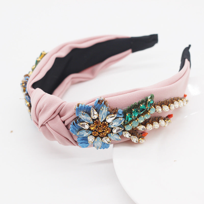 Wholesale Baroque Crystal Fabric Hair Accessories